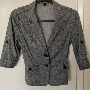 Back and white blazer